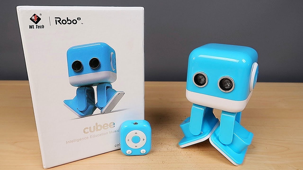 Няшный Мини Танцующий Робот WLtoys Cubee F9. Распаковка и обзор. Посылка из Китая. alex boyko
