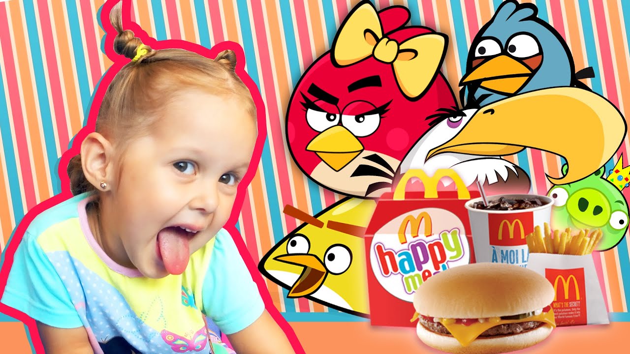 Энгри Бердс Хеппи Мил МакДональдс Angry Birds toys Happy Meal McDonalds