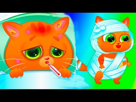 Мультик игра Котик Bubbu - Лечим хвостик! Игровые мультики для детей