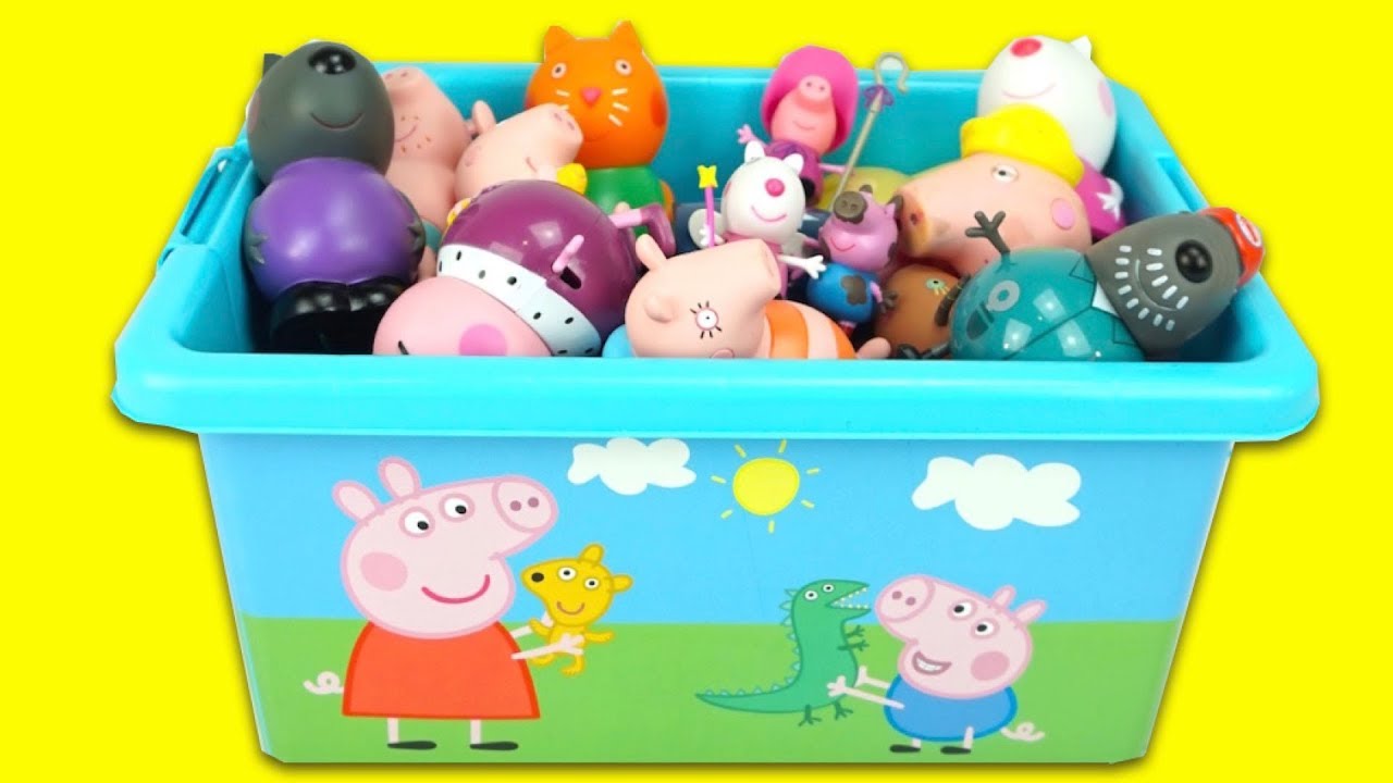 Свинка Пеппа игрушки, сюрпризы, пазлы