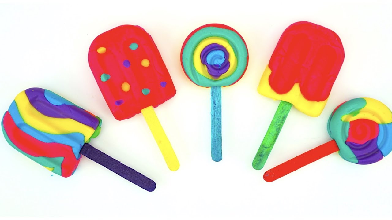 Пластилин для детей, лепим мороженое, детское творчество