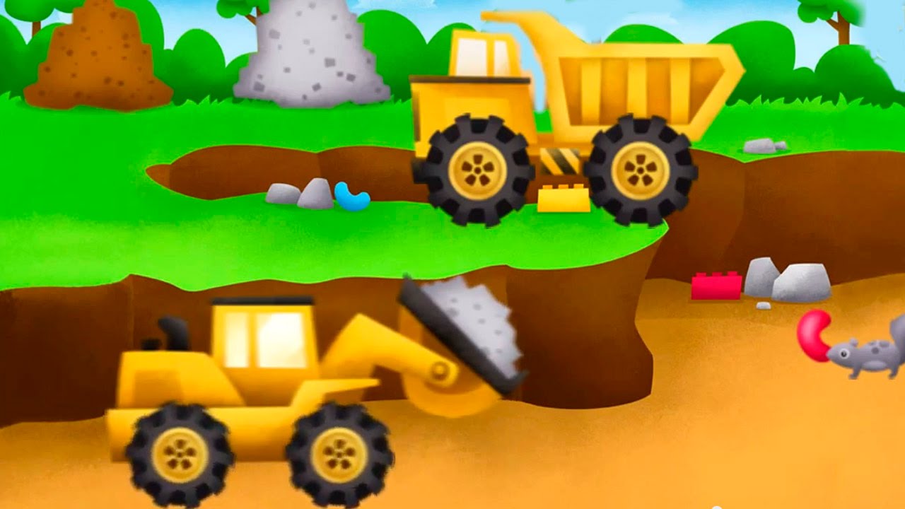 Рабочие машины на стройке -Детское приложение Trucks - Грузовики