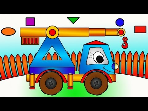 Мультик про машинки - Подъёмный Кран - развивающий мультфильм