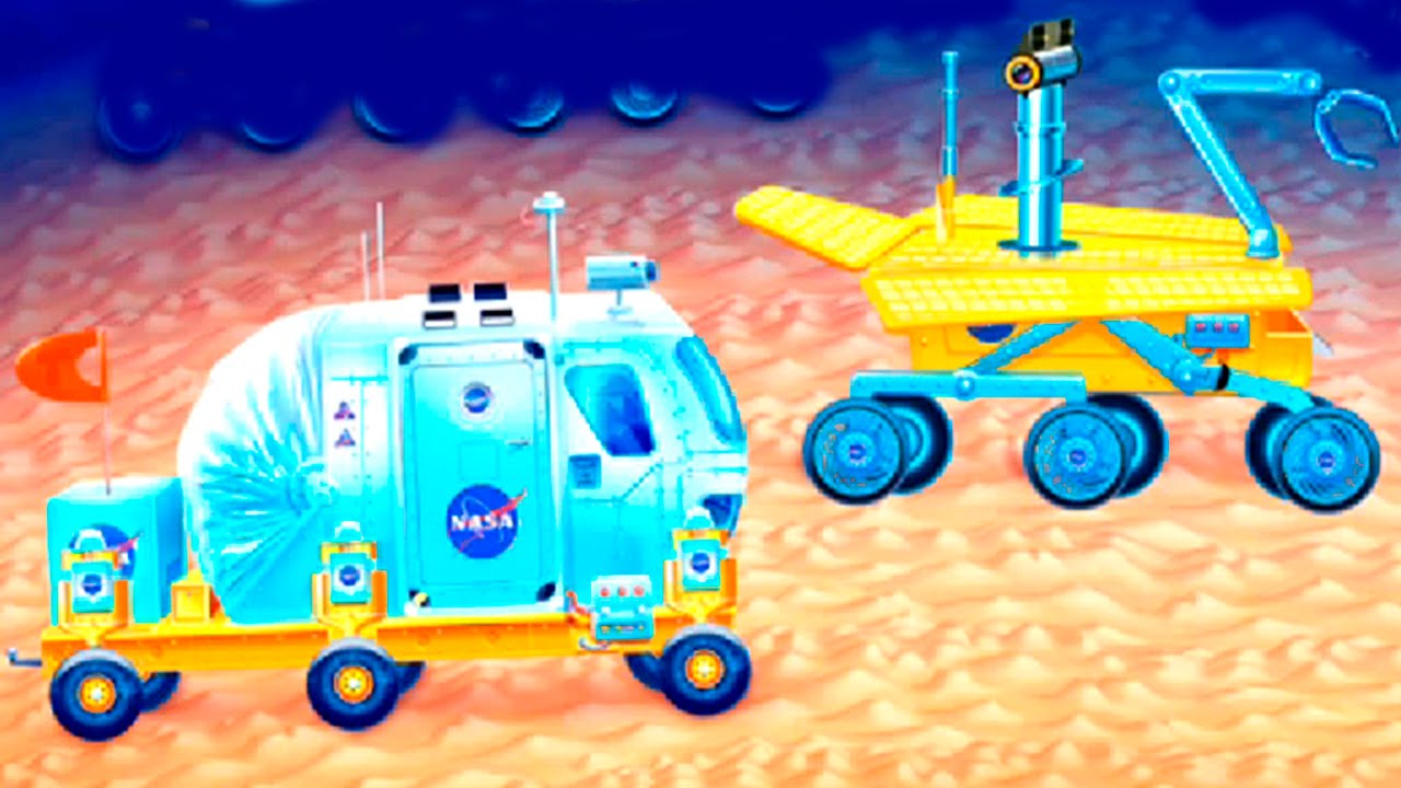 Космические машины – лунная станция - детское приложение Тематика