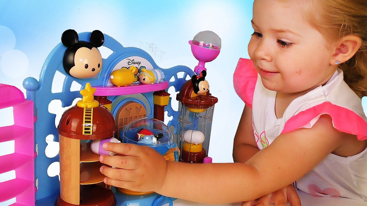 Новый Набор Магазин ДИСНЕЙ ЦУМ ЦУМ Для Детей Unboxing Disney TSUM TSUM Toys Shop Playset