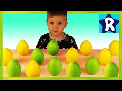 ★ Яйца Сюрприз Выращиваем Игрушки в Воде DINOSAURS Surprise Eggs Making toy animals grow