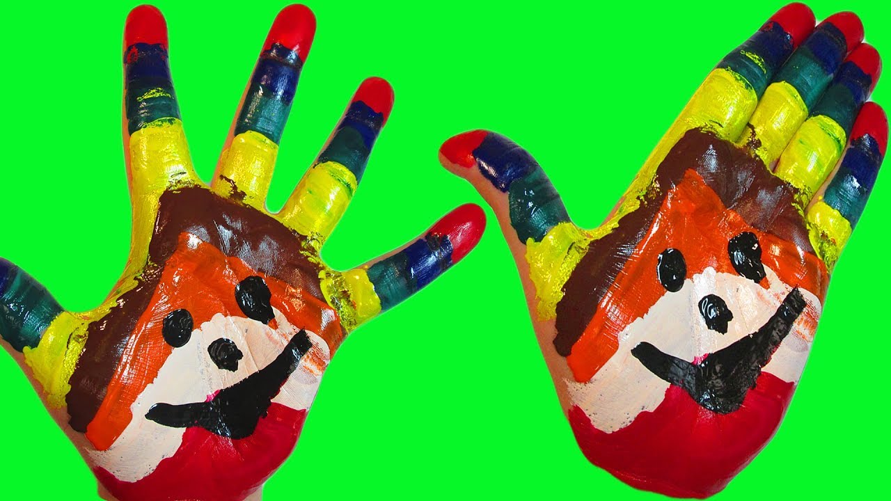 Сборник Учим цвета Learn colors Песня про цвета Про пальчики Учимся Рисовать на руке Семья пальчиков