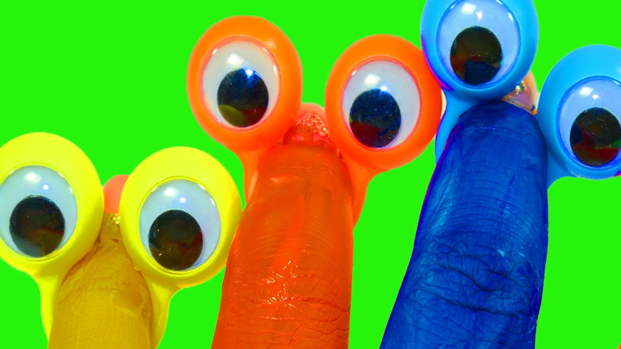 Учим цвета на русском Пальчиковые краски Сборник для детей Развивающее видео Песня Семья пальчиков