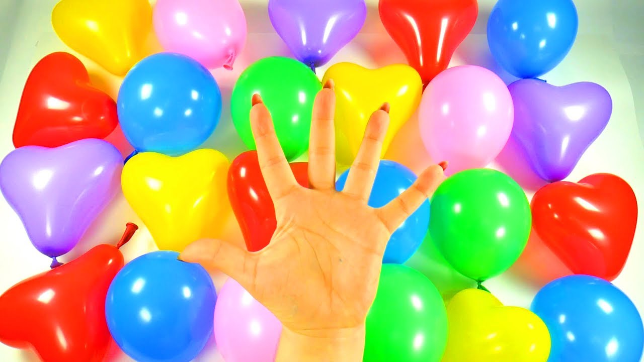 Сборник Воздушные шарики Учим цвета с шариками Поем Песня про шарики Семья пальчиков Лопаем шарики