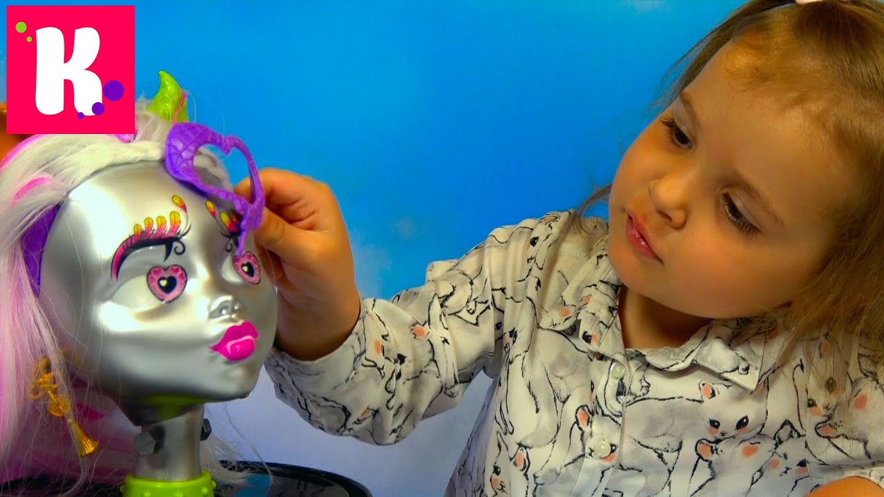 Монстер Хай - сделай причёски и макияж кукле / Monster High/ Обзор игрушки
