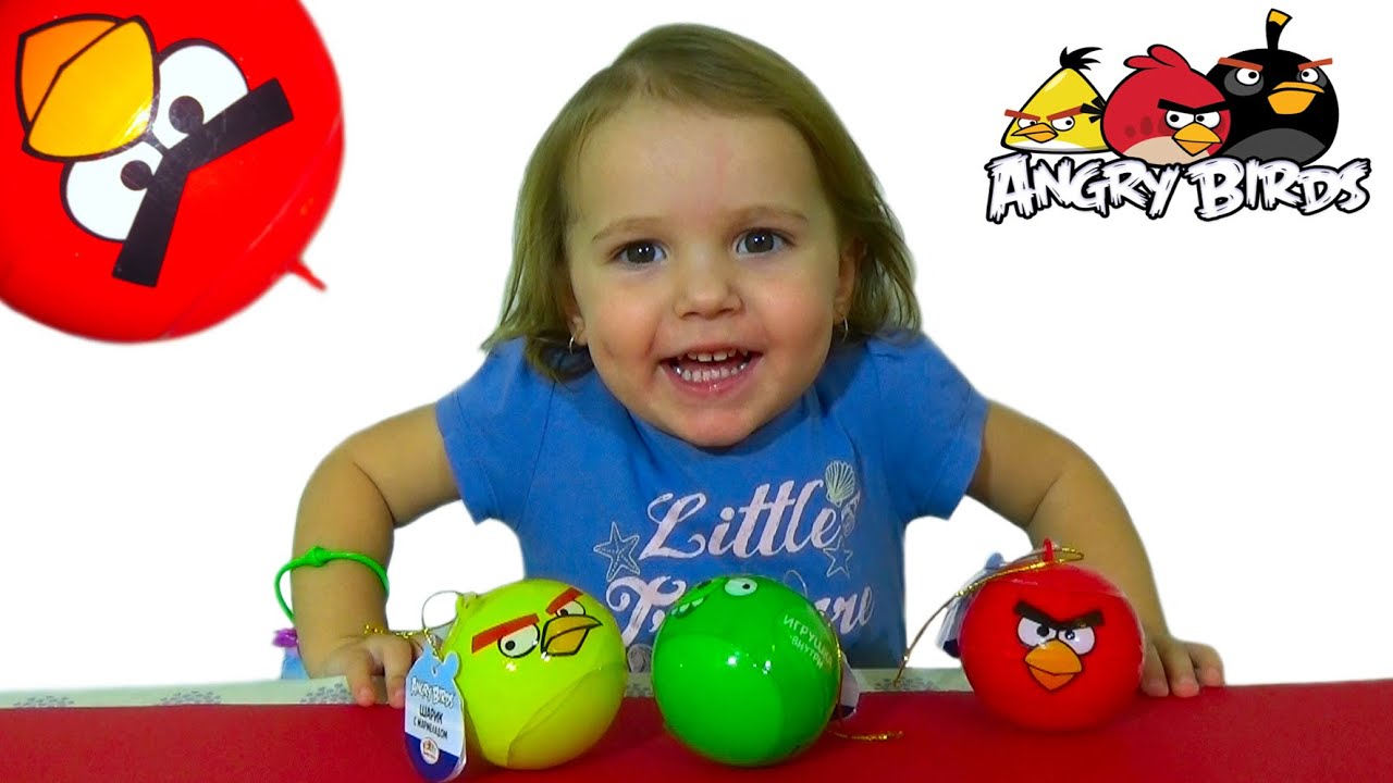 Энгри Бердс шары с сюрпризом/ обзор игрушек
