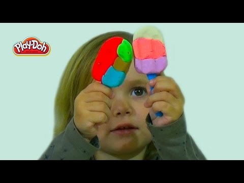 Лепим Мороженное на палочке из Play-Doh