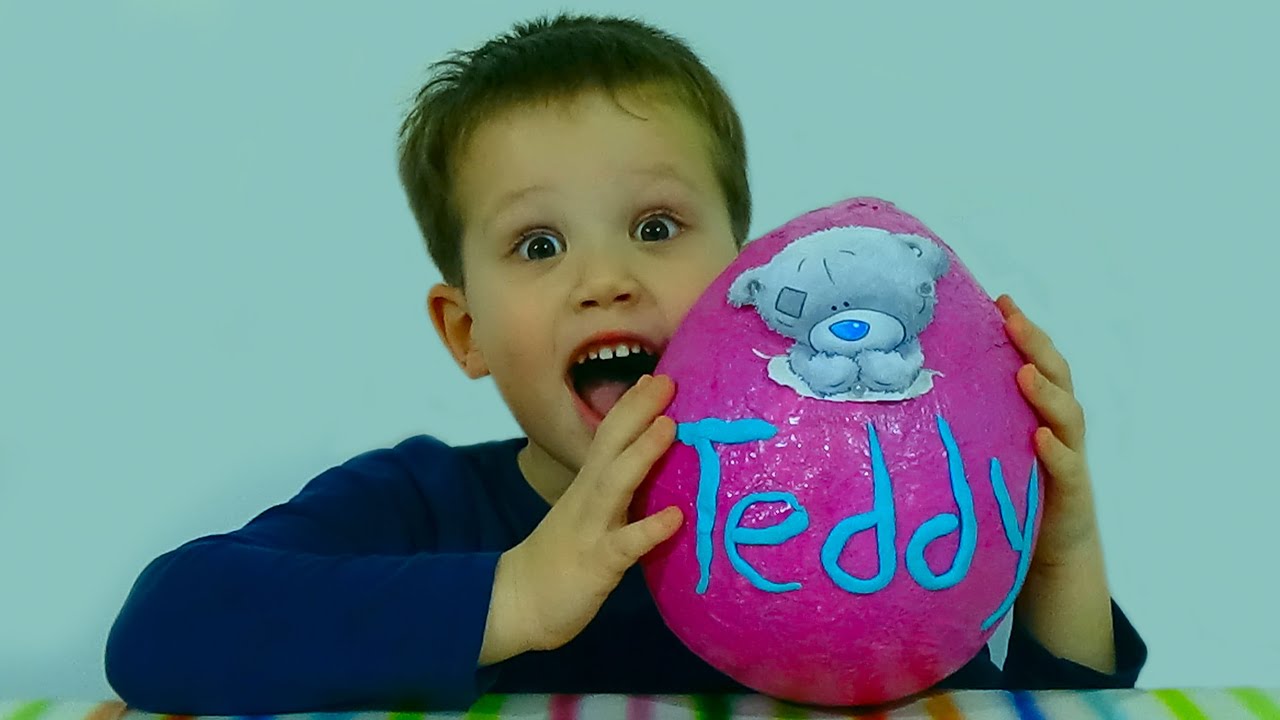 Мишка Тедди яйцо сюрприз игрушки