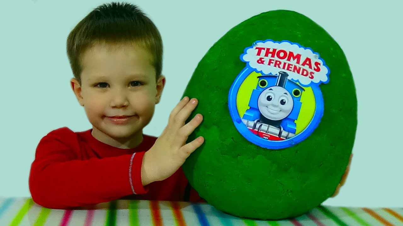 Паровозик Томас и друзья яйцо с сюрпризом игрушки