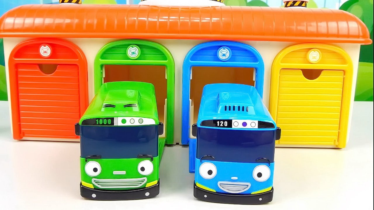Автобус Тайо и его друг Роги - Видео для ребёнка с игрушками из мультика Tayo the Little Bus