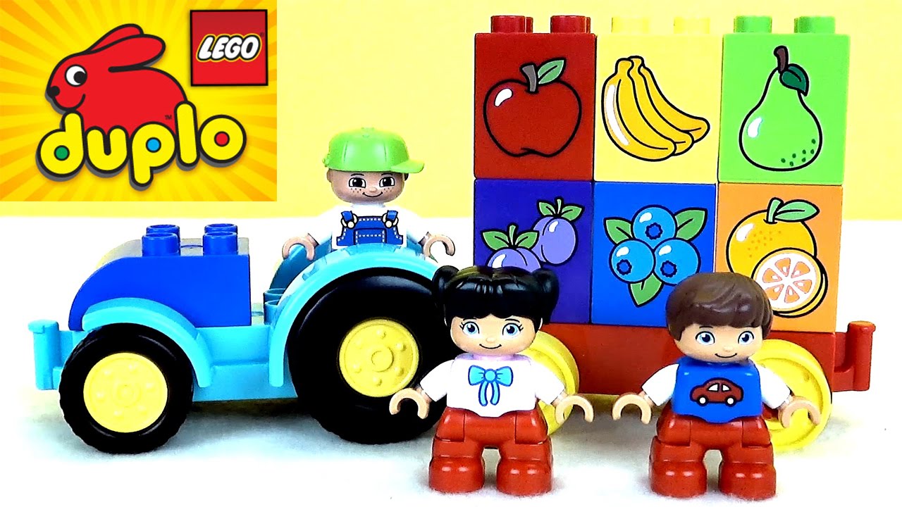 Конструктор Lego Duplo - учми фрукты, цвета и цифры. Развивающие мультфильмы