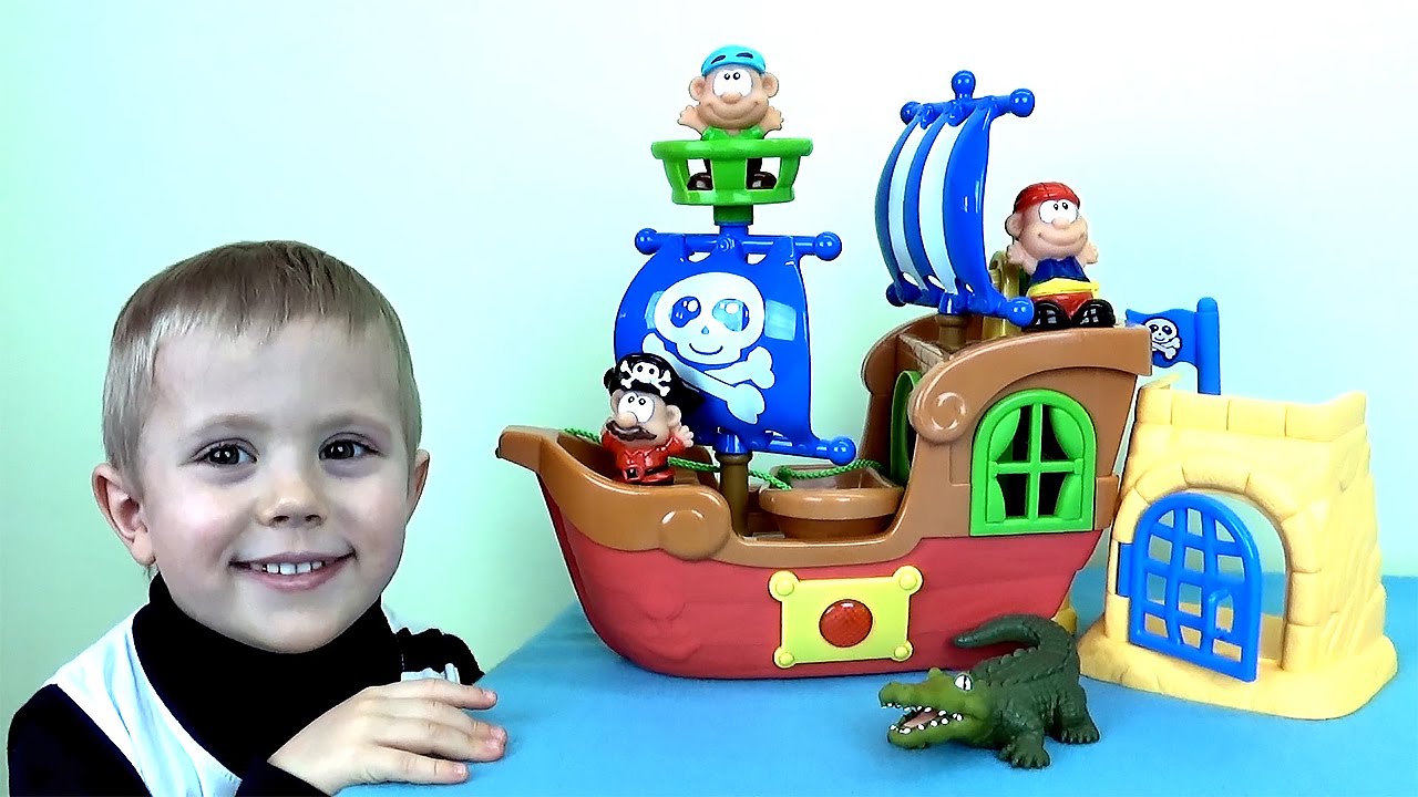 Мультик про пиратский корабль и малыша Даника - Видео для малышей