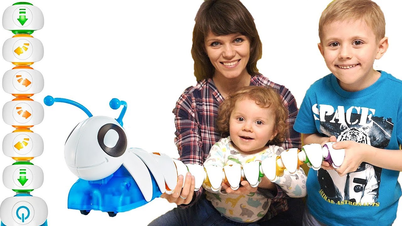 Видео для малышей Весёлая Гусеница и Никита - Игрушки для раннего развития детей