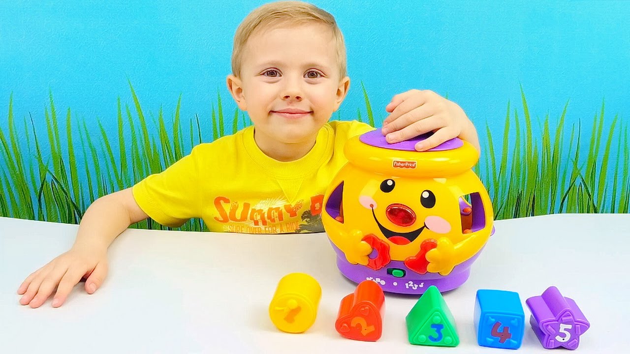Игрушки для раннего развития детей - Даник показывает Сортер Чудесный Горшочек