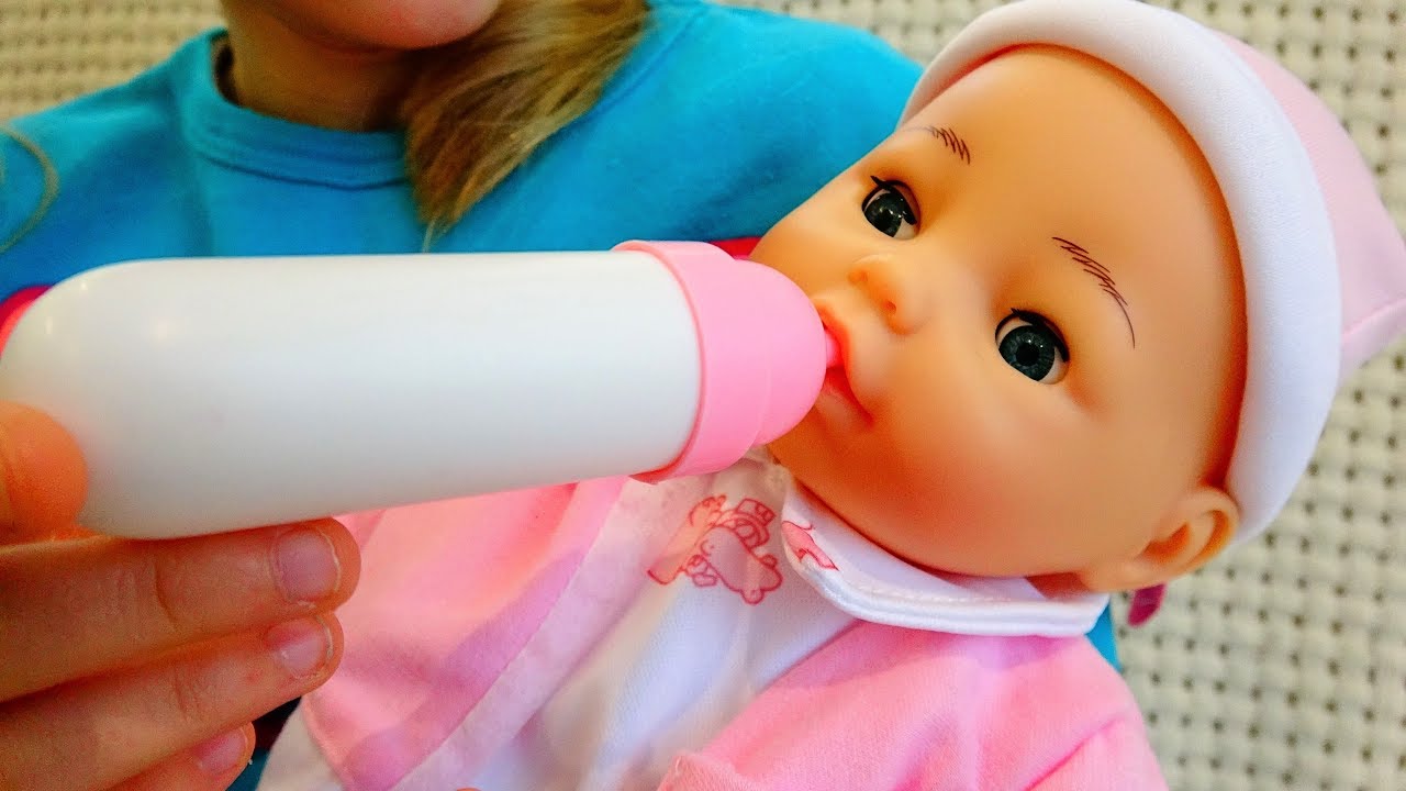 Говорящая кукла BAMBOLINA ФЛОРА  Хочет Кушать Полина КАК Мама Видео для девочек