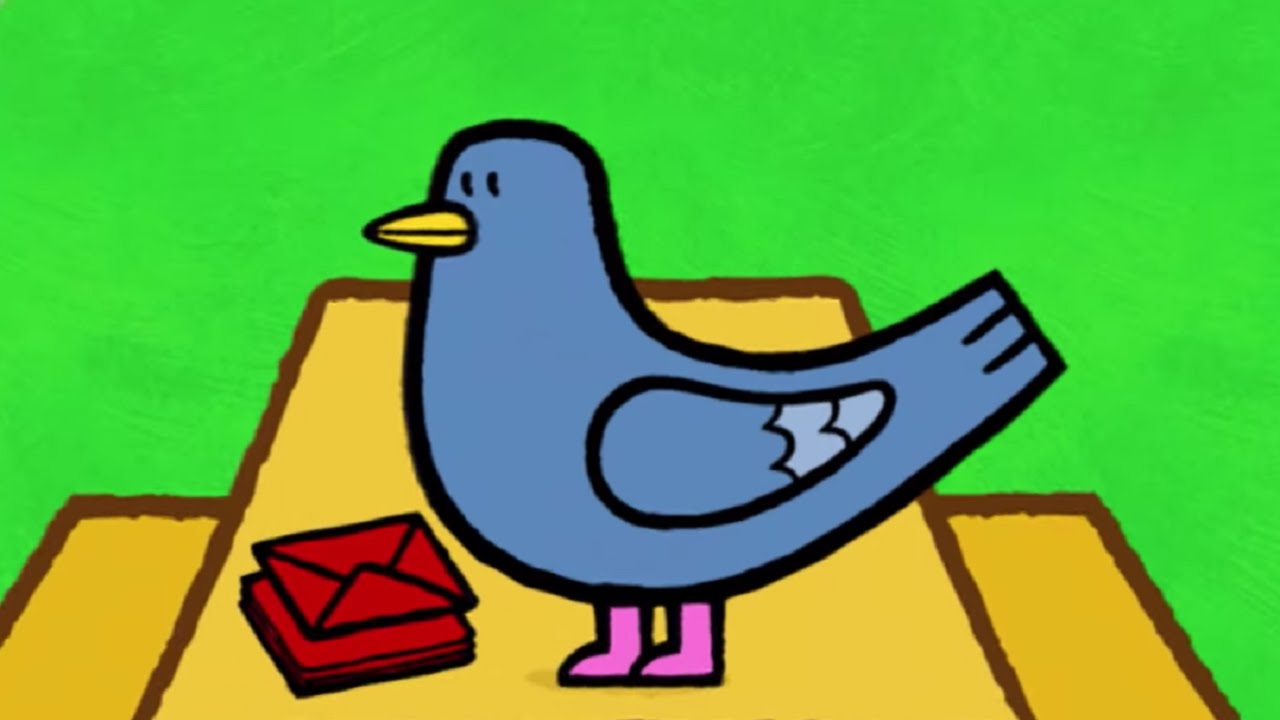 Мультфильмы для Малышей - Развивающий мультфильм - Рисунки Тёмы - Нарисуй голубя