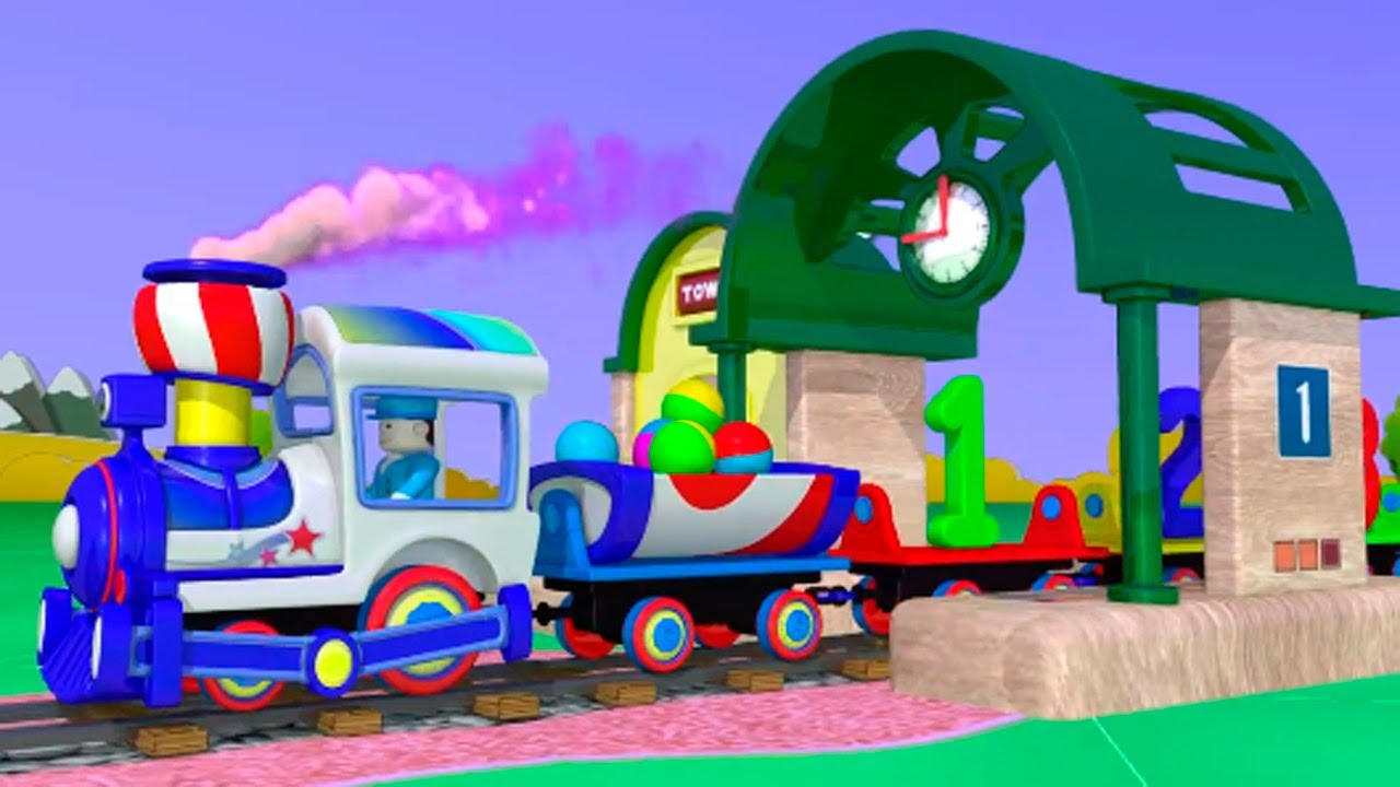 ЗимЗум - паровозик с цифрами - развивающий мультфильм