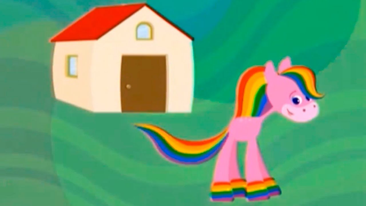 Лошадка Радуга - учим цвета - мультфильмы для маленьких BabyFirstTV