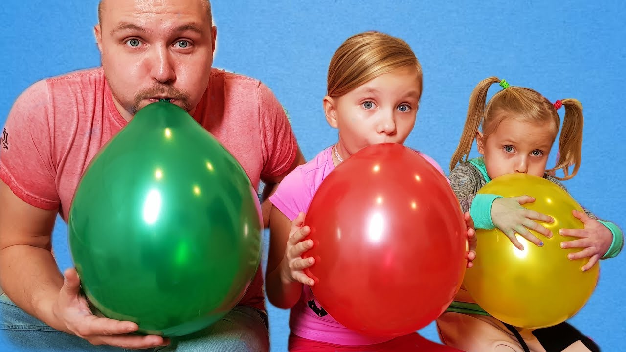 ALISA plays with Balloons ! Fun playtime with children ! Сollection of children&#39;s videos