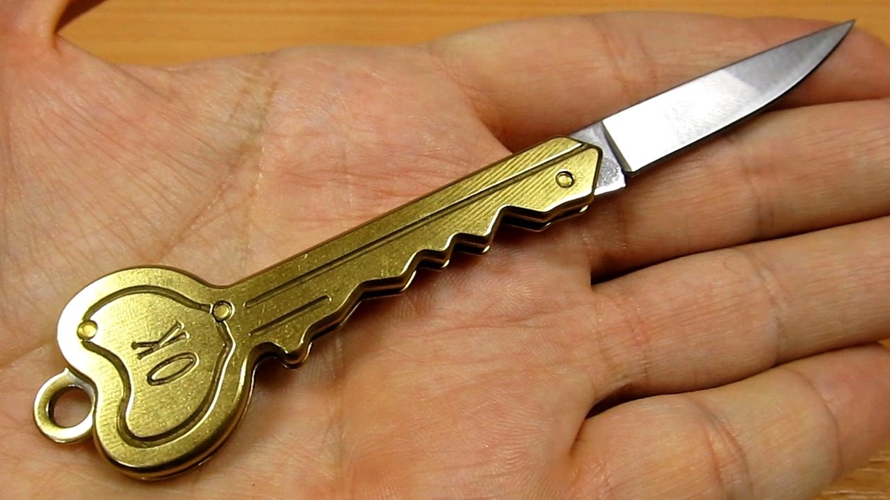 Нож брелок в виде ключа. Ключ ножик.