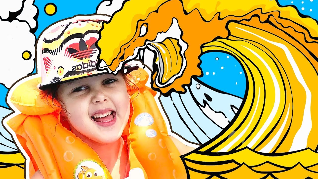 БАССЕЙН это ЛАВА Челлендж! Pool is LAVA Challenge! Игры в бассейне с надувашками! Видео для детей!