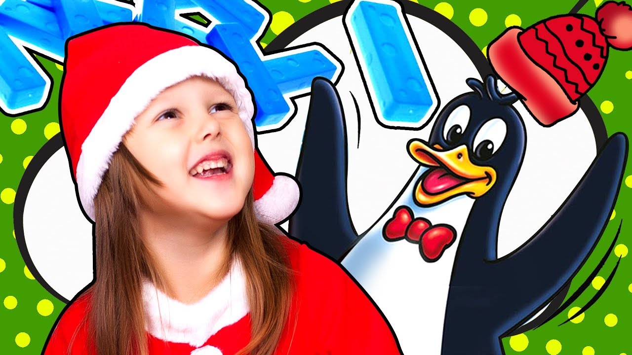 ЧЕЛЛЕНДЖ Дрожащий пингвин Строим Башню льдинок Shiver CHALLENGE Видео для детей Games for kids
