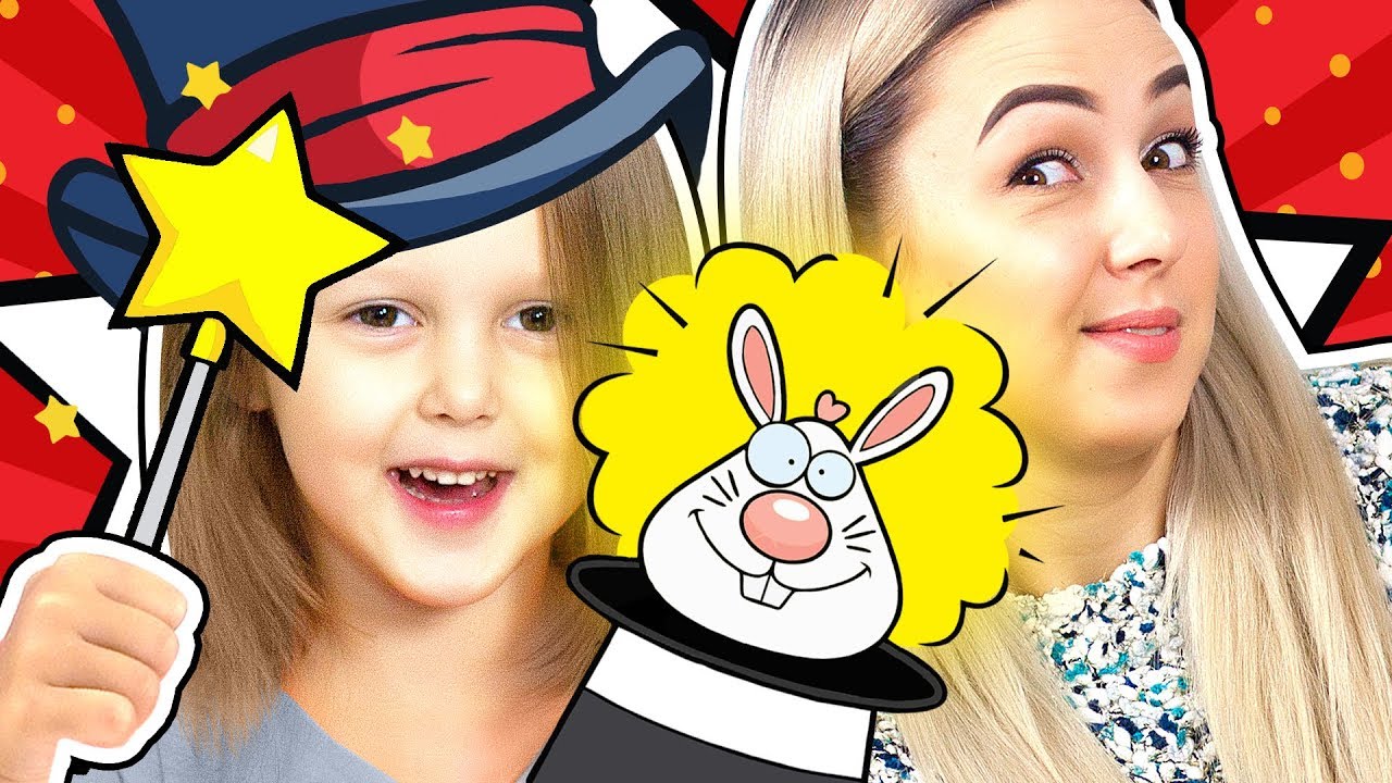 МАГИЯ и Волшебство Амелька стала Волшебницей Появление Кролика из Шляпы Фокусы для детей Kids Video