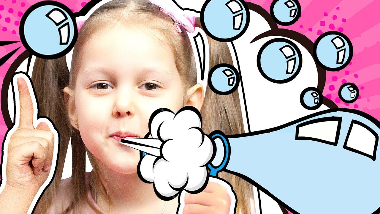 В Мыльном Пузыре Гиганте Амелька с подружкой делают необычные мыльные пузыри Видео для детей