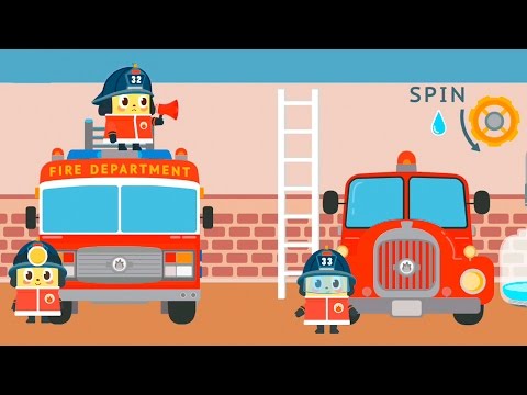 Мультики про пожарные машинки.Развивающие видео для детей.