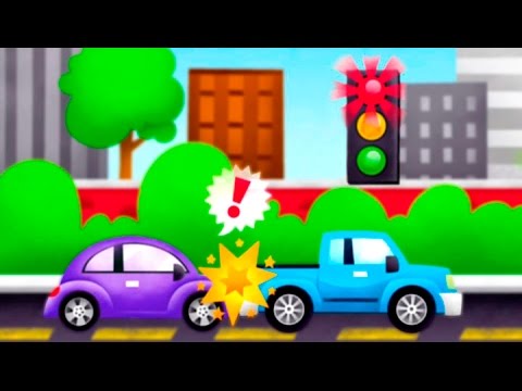 Мультфильмы для детей про машинки - История на дороге. Развивающие видео.