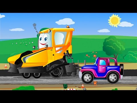 Мультики для детей про машинки и ремонт дороги. Развивающие мультфильмы