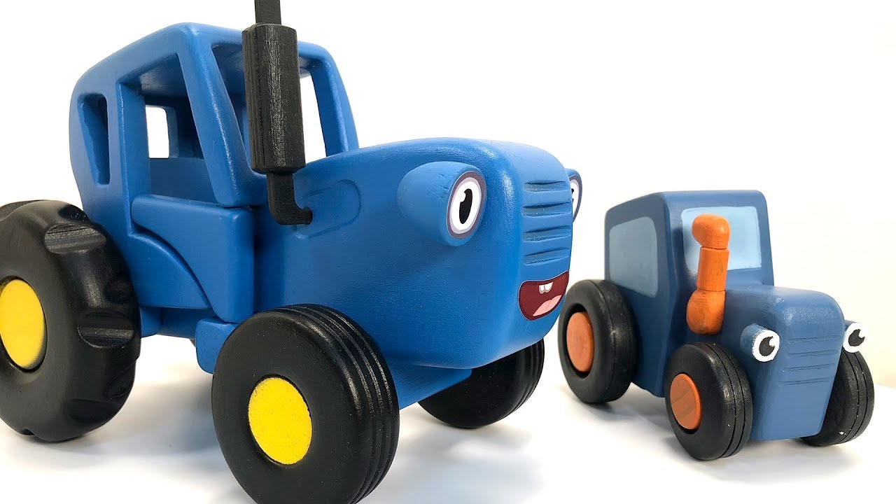 Синий трактор и овощи - Полезная история для детей про машинки как стать сильным