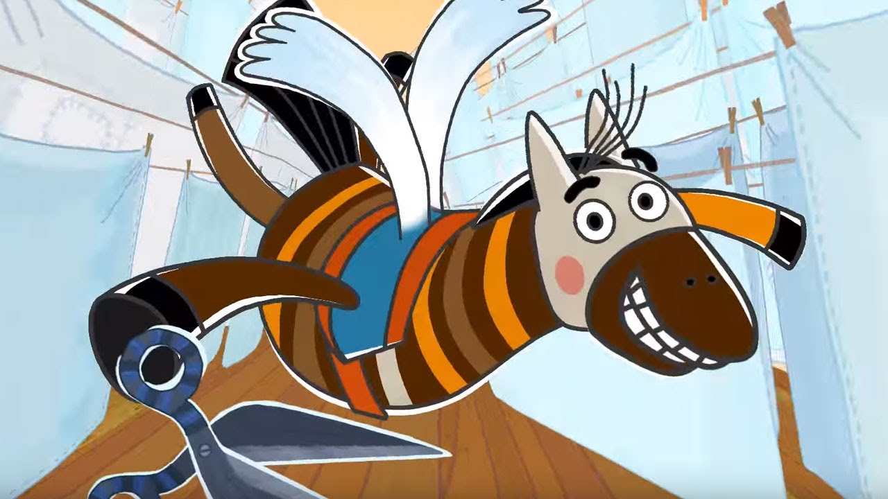 Добрый мультик для детей | Летающие звери - Мысли о стирке (Flying Animation)
