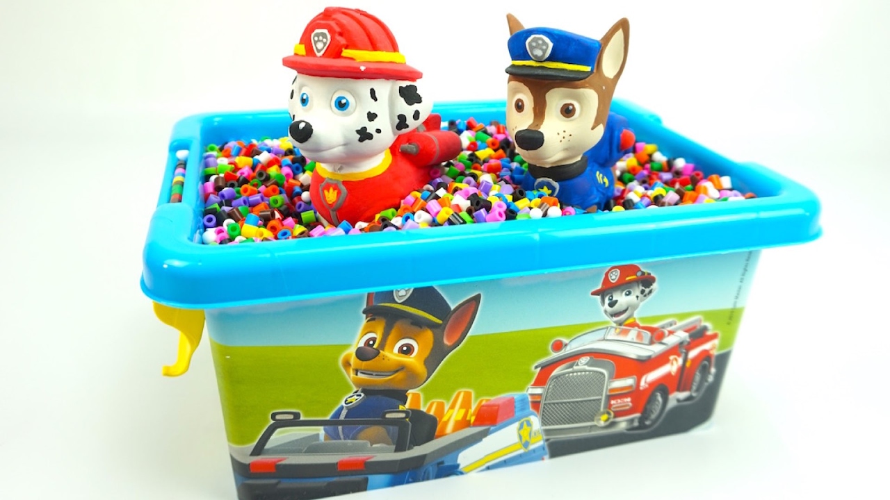 Коробка сюрпризов с игрушками щенячий патруль