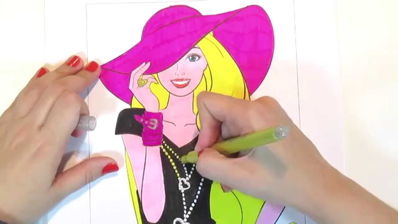 Барби раскраска-мультик для девочек и мальчиков