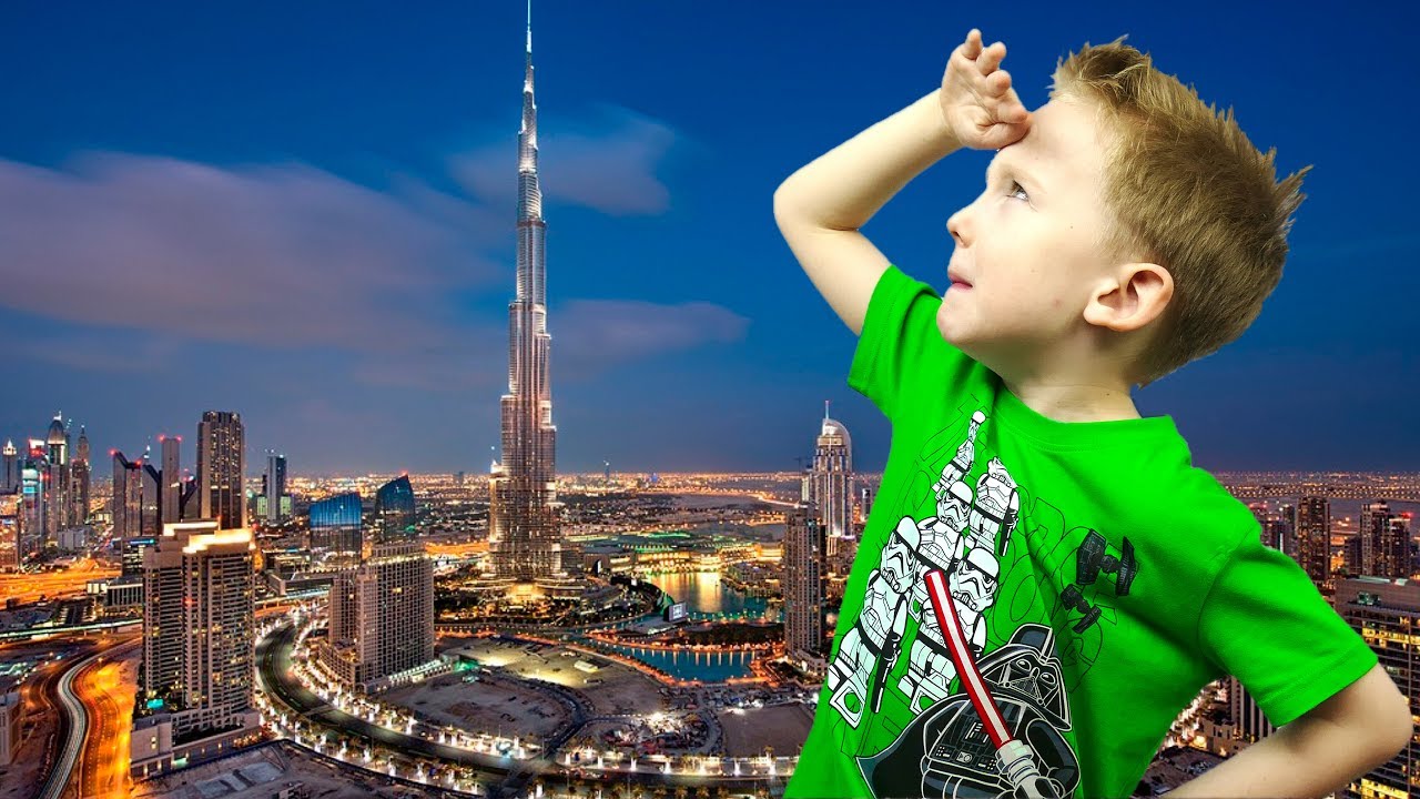 Поднимаемся на Бурдж-Халифа Самый Высокий НЕБОСКРЕБ в Мире City Of Dubai Burj Khalifa