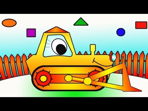 Развивающий мультфильм про машины для детей - Бульдозер