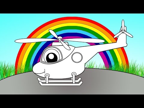 Развивающий мультфильм про вертолёт и цвета - Волшебная Радуга