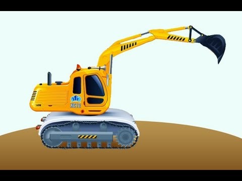 Обзоры мобильных игр - Экскаватор - Рабочие машины в песочнице
