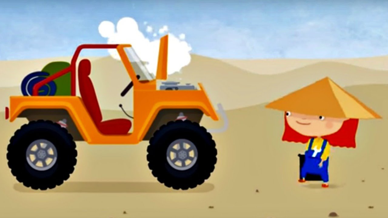 Мультфильмы про ремонт машинок - Доктор Машинкова в пустыне