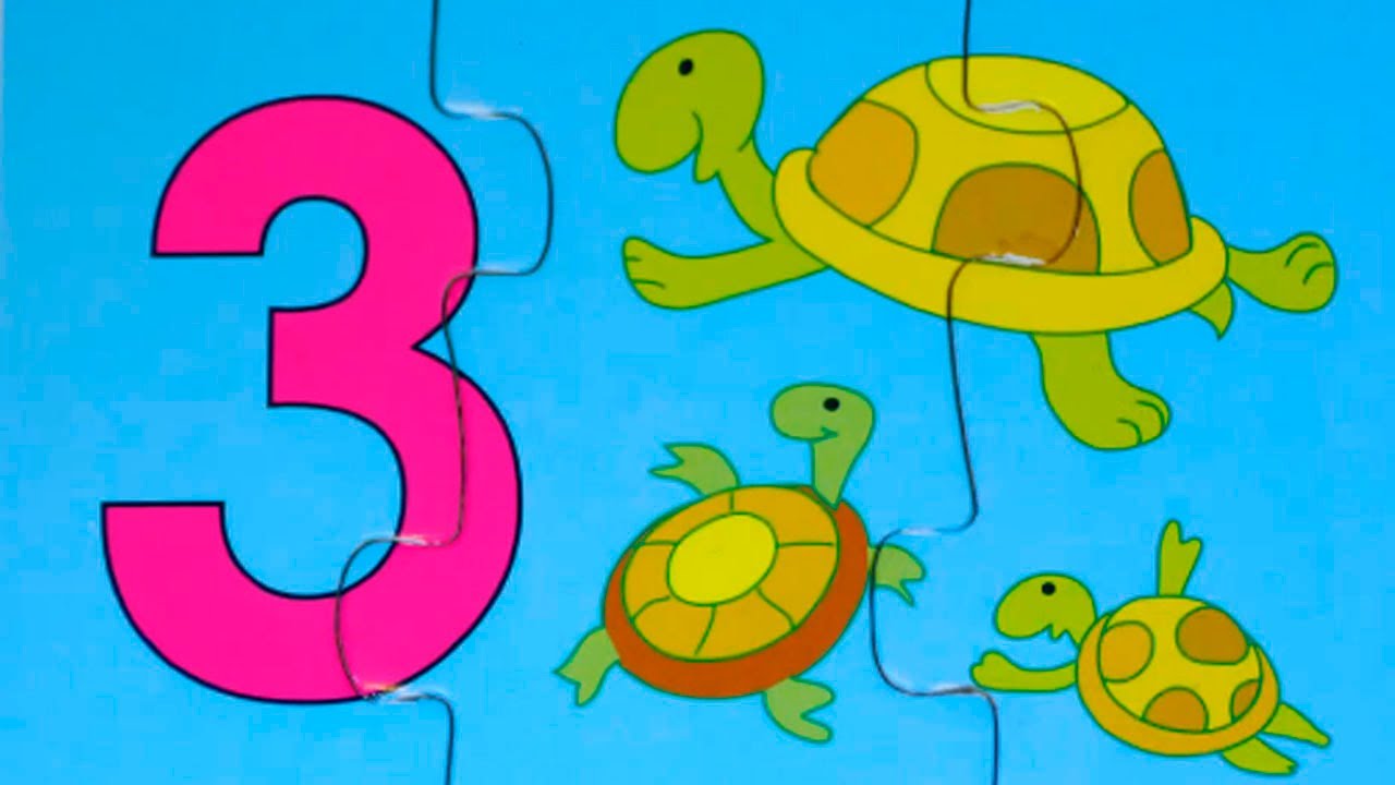 Учимся Считать - Цифра 3 - Математика для малышей