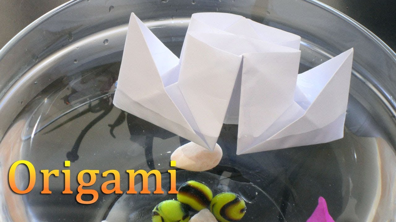 Как сделать из бумаги - Origami Кораблик