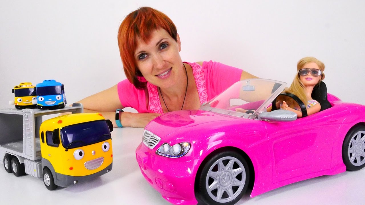 Машина куклы БАРБИ и Машины игрушки: Тайо, МонстрХай.