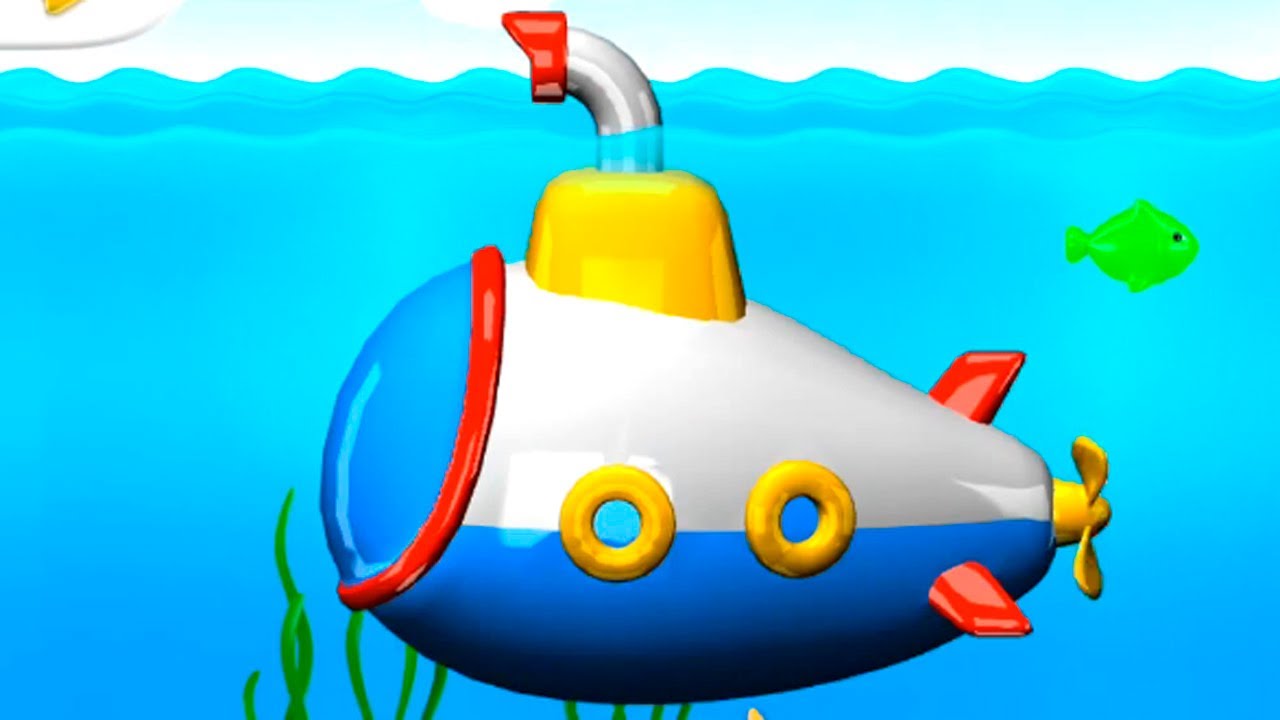 Мультики для самых маленьких - Мультфильм-конструктор - Подводная лодка