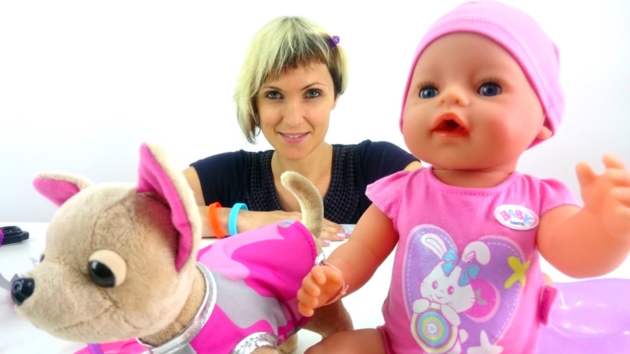 Куклы для девочек - Как Мама - Собачка ChiChiLove и кукла Baby Born